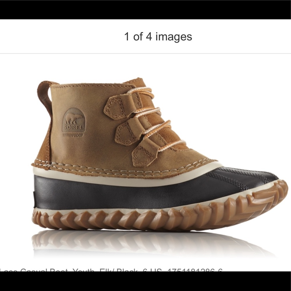 Sorel-Out 'N About Lace Casual Boot, youth size 2